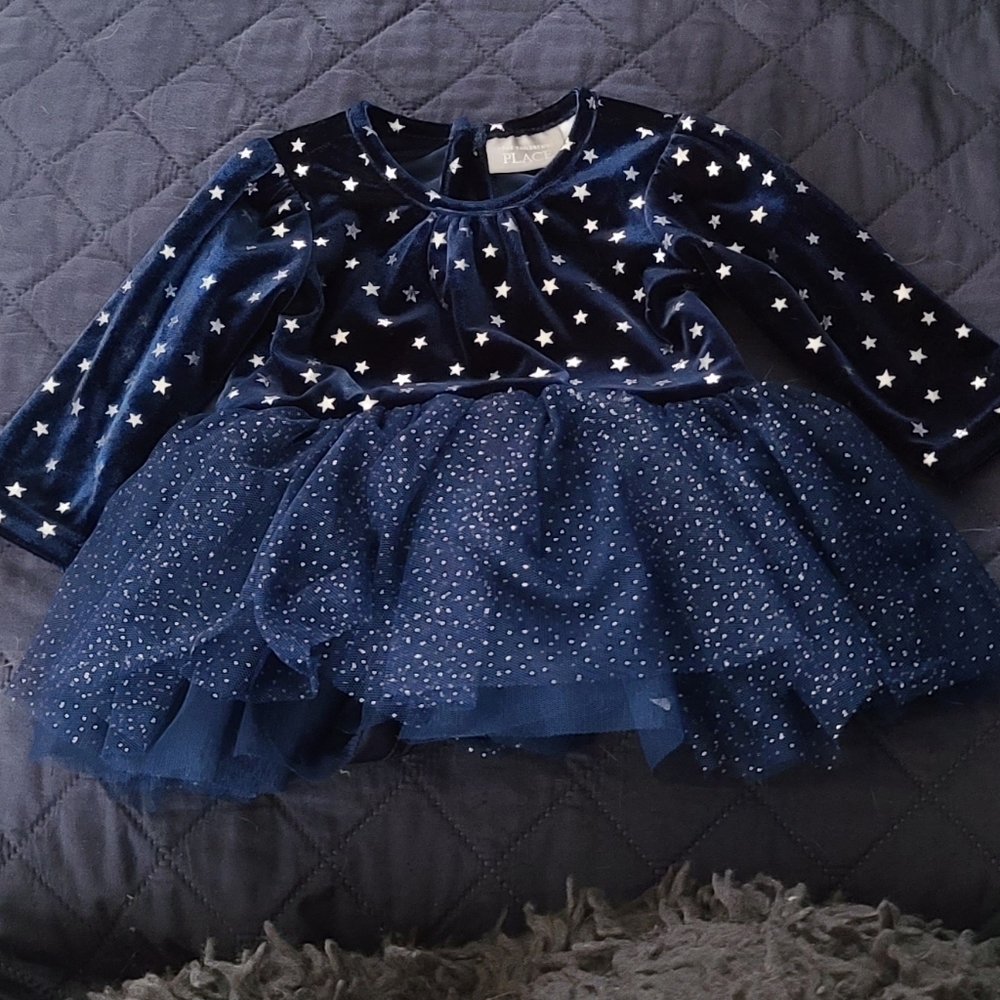 The children's place long-sleeve dress 0-3 months